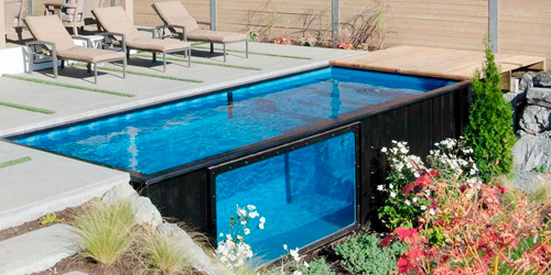 Construção de Piscinas de Contentores